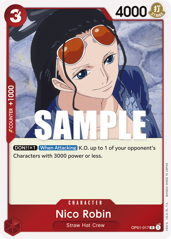 Nico Robin OP01-017 Rare card from Romance Dawn