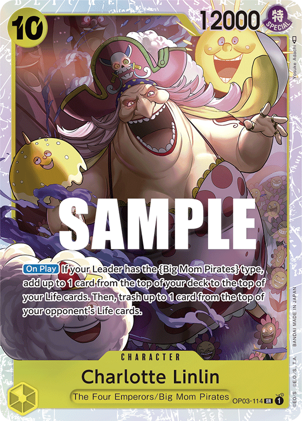 Charlotte Linlin OP03-114 Super Rare card from Pillars of Strength