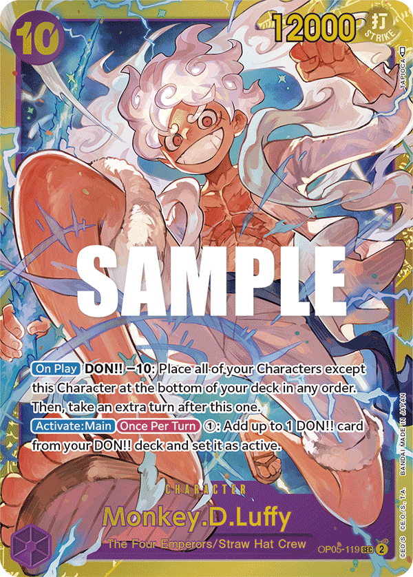 Monkey.D.Luffy OP05-119 Secret Rare card from Awakening of the New Era