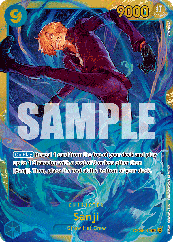 Sanji OP06-119 Secret Rare card from Wings of the Captain